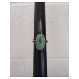 Size 6 sterling silver ring possibly turquoise