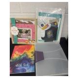 Group of chalk couture, scrapbooks and