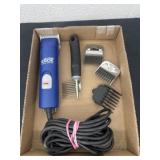 Hair cutting clippers with guards