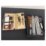 Beauty set with hair cutting items