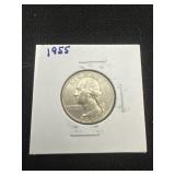 1955 United States Washington Quarter, 90%