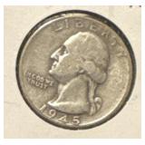 1945 Washington quarter 90% silver