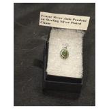 Crasher River Jade pendant on Sterling, silver