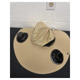 New Brown fan hat