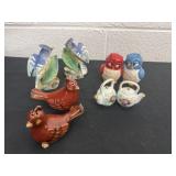 Bird and teapot salt and pepper shakers
