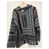 poncho hoodie Multicolored size XL