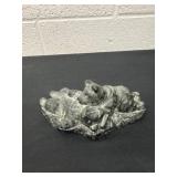 Original Wolf sculpture with original tag bear