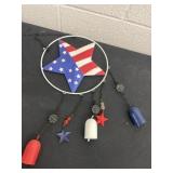 American flag windchime