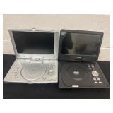2 car dvd player no cords untested