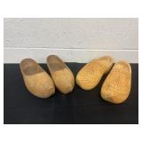 12ï¿½ and 13ï¿½ pair of wooden clogs