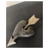 10ï¿½ Co-Op cast iron heart and arrow