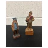 Vintage 1960s carved men