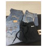 33 and 32 size 10 jeans with shorts