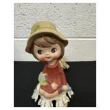 8ï¿½ vintage 'Flower Girl' lamp