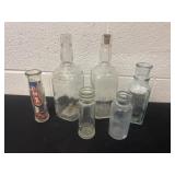 Group of glass bottles