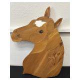 20x15 Wood Horse Hanging Decor
