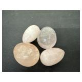 rose quartz crystals Eggs