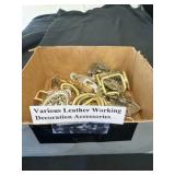 Various leather working decoration accessories