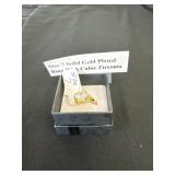 Size 7 gold plated ring with cubic Zirconia