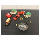 Vintage model plastic cars
