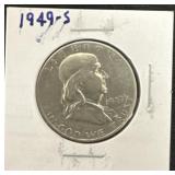 1949-S Silver Half Dollar