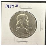 1959-D Silver Half Dollar