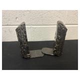 Heavy metal log bookends