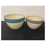 10ï¿½ and 8ï¿½ Made In Portugal, mixing bowls