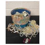 Group of bead strands with box