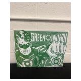 13ï¿½x6ï¿½ green lantern metal sign