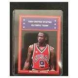 Michael Jordan 1984 USA Olympic rookie promo red