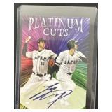 Shohei Ohtani Platinum Cuts Japan fasimile auto