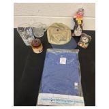 New large shirt and hat and candle and cups