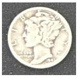 1941 silver dime