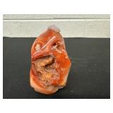3ï¿½ natural Red Orange Carnelian Agate Quartz