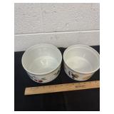 2  Royal Worcester Evesham Gold soufflï¿½ dishes