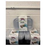 New 3 packs of 10 3 section meal prep containers