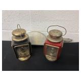 vintage carriage-style oil kerosene lantern,and