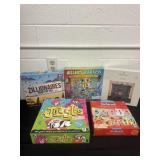 Group of new puzzles and games