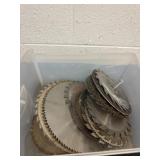 Tote of saw blades