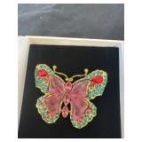vintage butterfly brooch