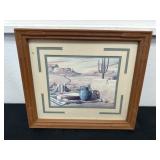 14x15.5in Framed Desert Print