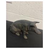 11ï¿½ vintage cast iron piggy bank