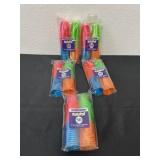 5 new 1 oz 50ct shot glasses brights
