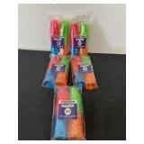 5 new 1 oz 50ct shot glasses brights