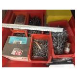 Red Tote of screws and nails