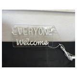 New Everyone Welcome Neon Sign