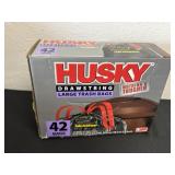 New Husky Large Trash bag 42bag Box