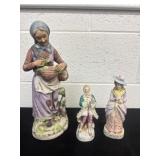12ï¿½ and 6ï¿½ and 7ï¿½ vintage bisque porcelain