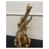 19ï¿½  folk art piece, featuring multiple